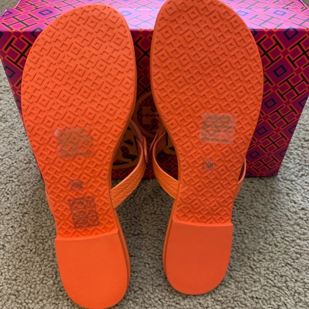 NEW 8 Tory Burch Miller Tumbled Leather Poppy Red - Picture 11 of 12